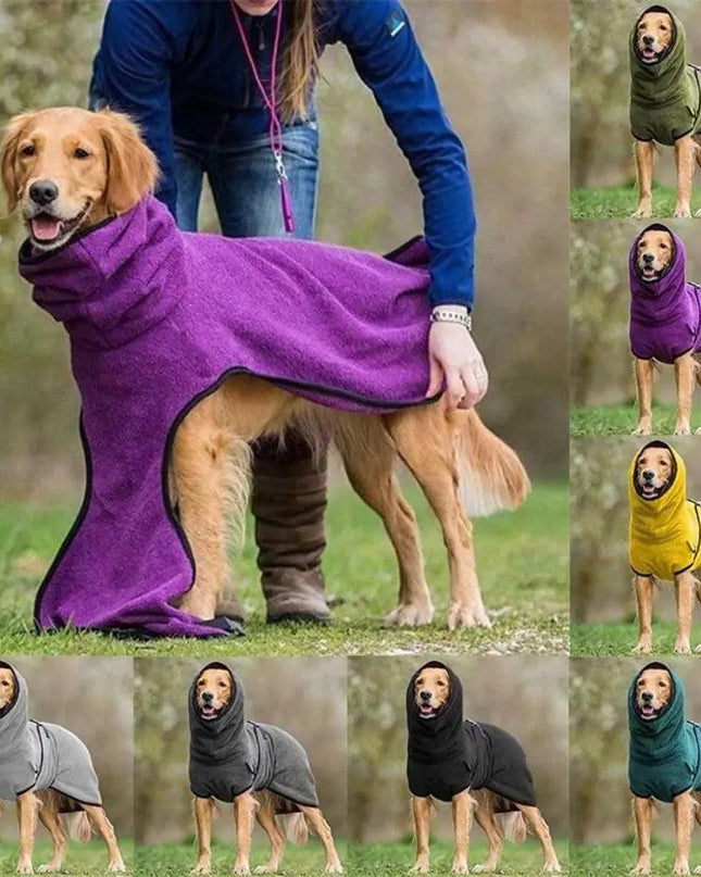 New Fleece High Collar Big Dog Sweater