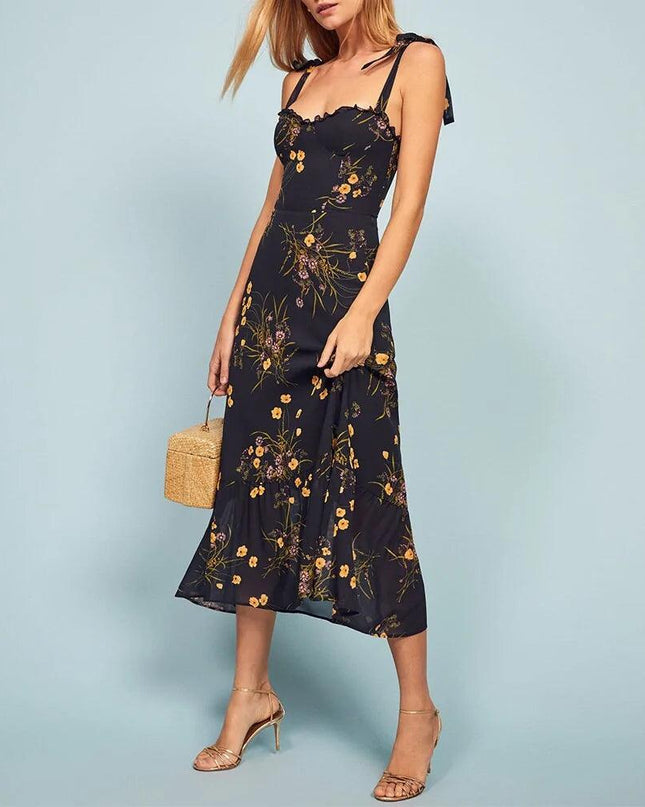 Elegant Vintage Floral Dress