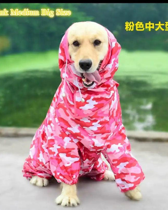 Dog Raincoat-Waterproof Jumpsuit
