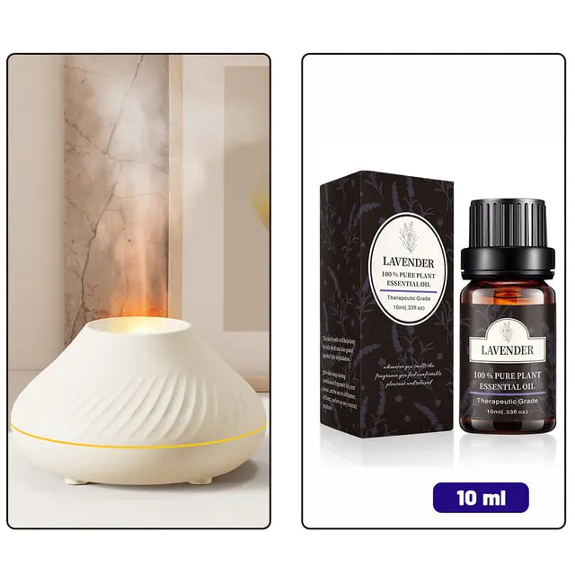 Volcanic Flame Aroma Diffuser Essential Oil Lamp