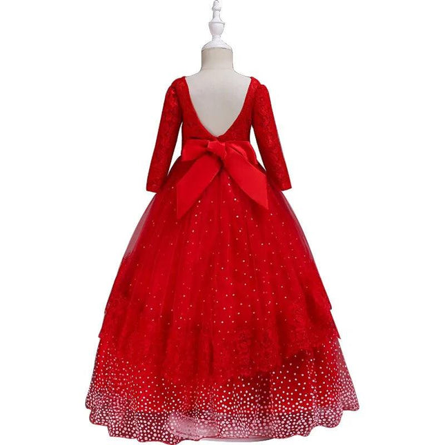 Long Sleeve Flower Dress