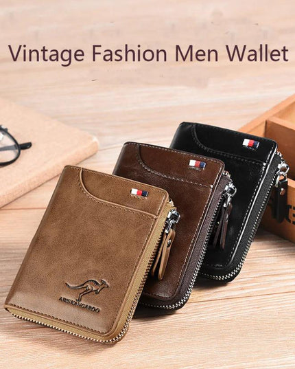 Men's "RFID" Blocking Leather Wallet "Waterproof"