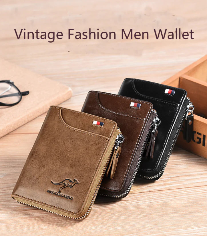 Men's "RFID" Blocking Leather Wallet "Waterproof"