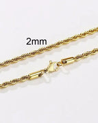 2mm Gold / 24 inch