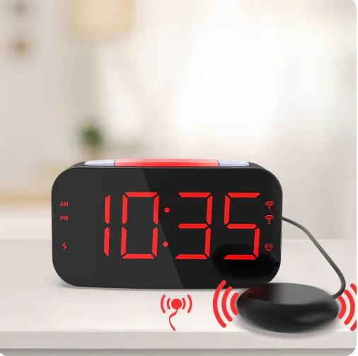 LED Digital Vibrating Alarm Clock for Heavy Sleepers