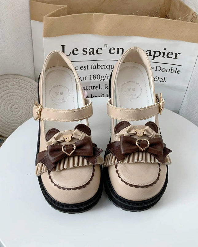 Lolita Sweet Round Toe Low Heel Shoes