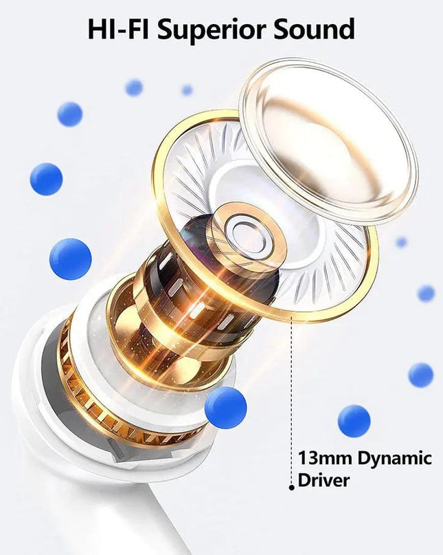 Wireless Earphone With Microphone 9D Stereo