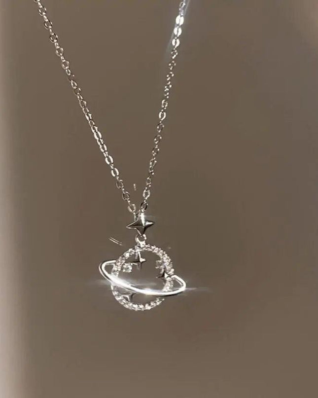 Planet Star Zircon Necklace
