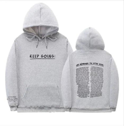 "Women’s Letter Print Hooded Sweatshirt with Drawstring, Pockets, and Long Sleeves – Stylish Sports Hoodie" - My Beautiful Collection