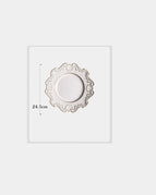 Baroque plate white 6 inches