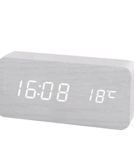 Wooden Digital Alarm Clock
