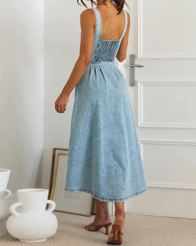 UrbanCharm Denim Midi Dress