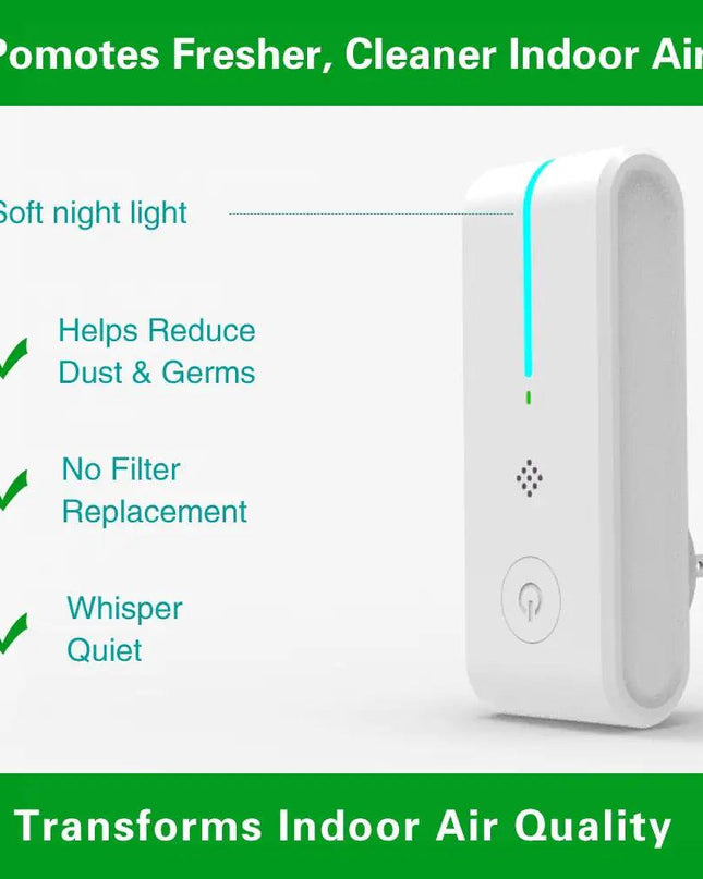 Portable Mini Plug In Negative Ion Generator Air Purifier