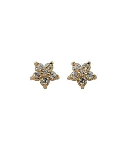 Crystal Five-pointed Star Earrings