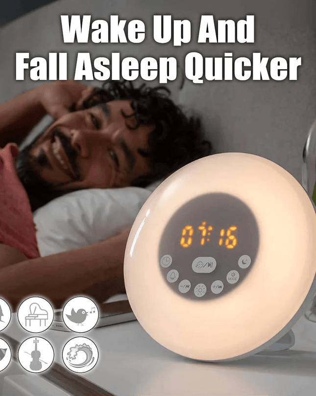 Sunrise Alarm Clock Bluetooth Speaker Lamp