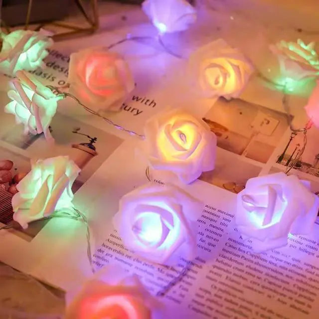 Rose LED String Lights