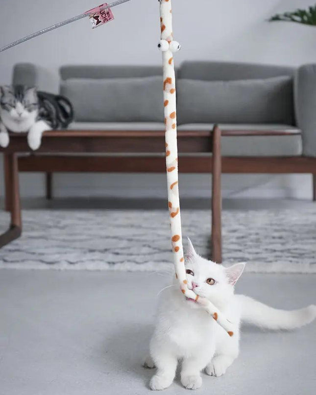Toy Feather Cat Teaser Wand