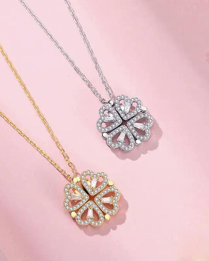 Four Hearts Clover Necklace