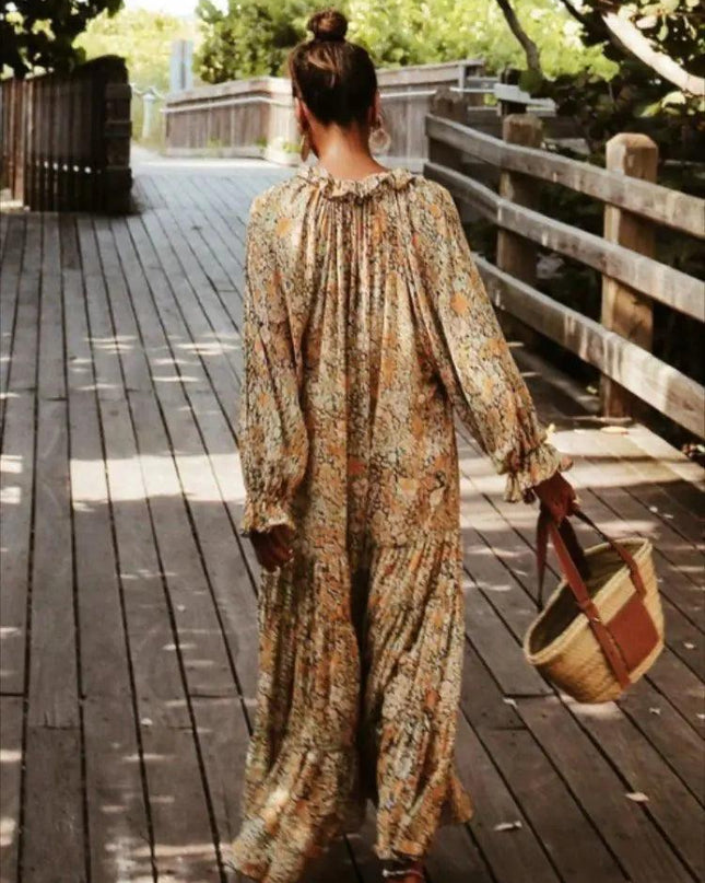Spring Bohemian Oversized Dress