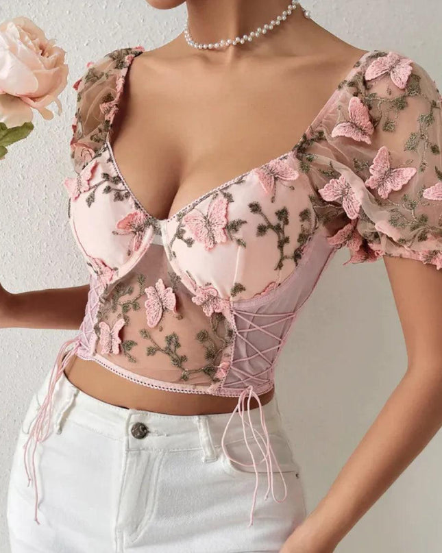 Women's Mesh Spliced Tank Top