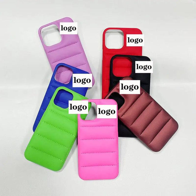 Custom Down Jacket Puffer Phone Case For Iphone