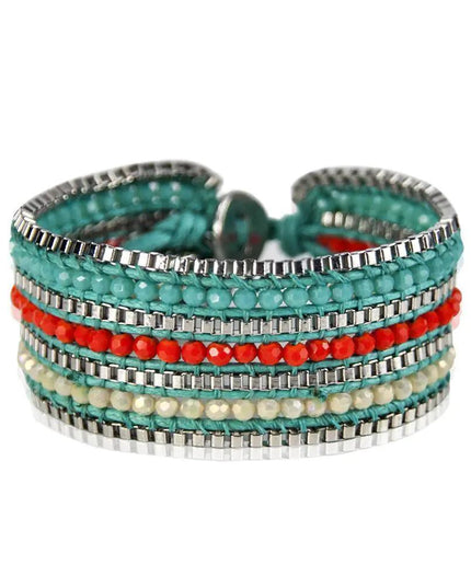 Looped  Bracelet-Tangerine