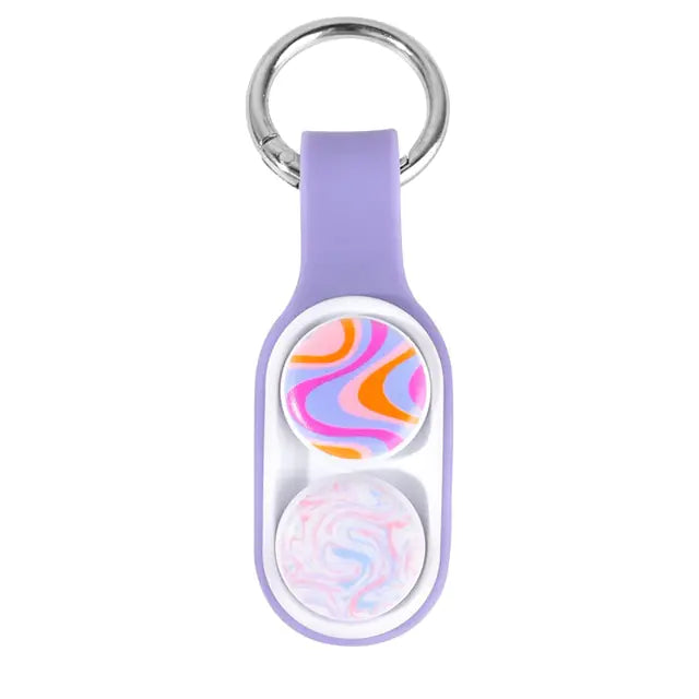 Fingertip Rotary Elastic Magnet Keychain