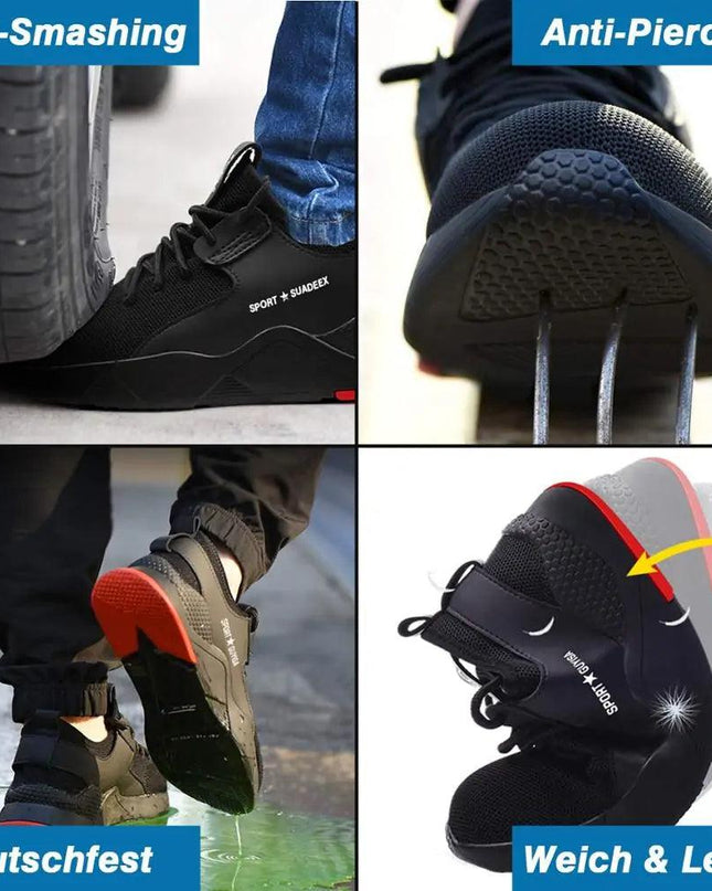 Men Work Safety Shoes Steel Toe Cap