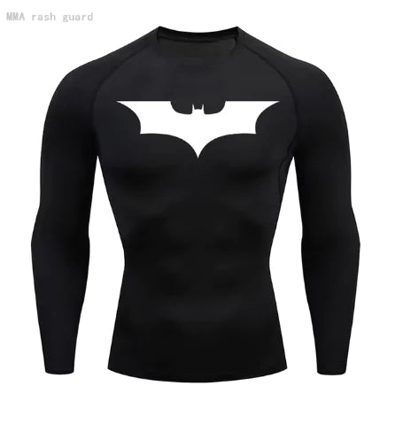 Long Sleeve Compression Batman T-Shirt