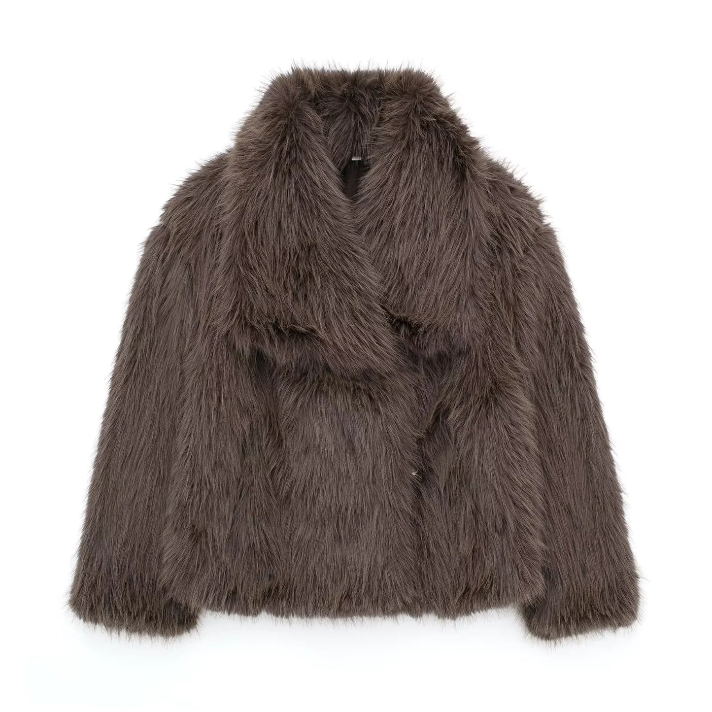 Women's Faux Fox Fur Coat