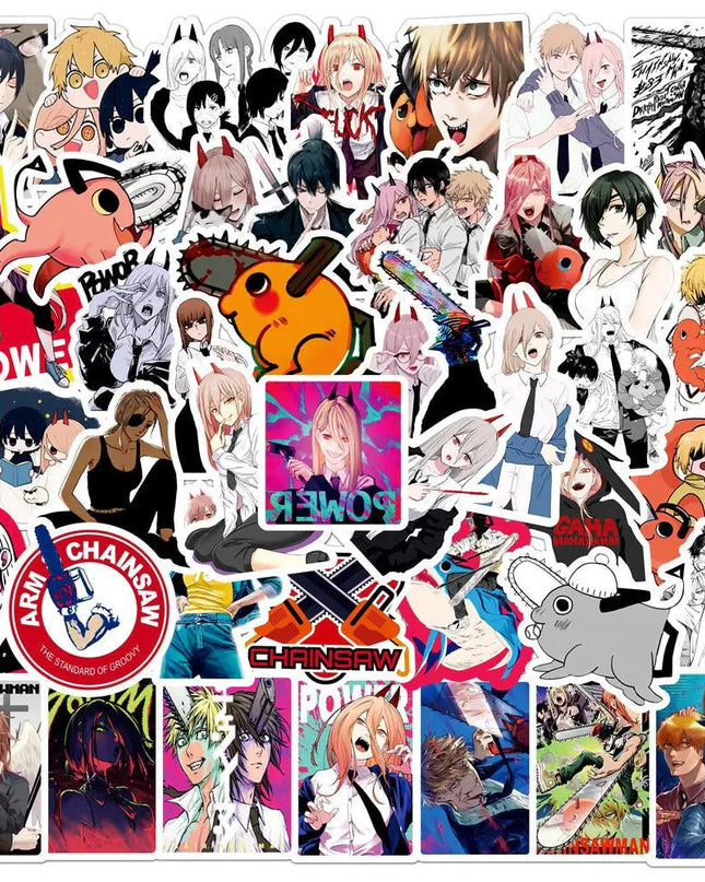 Aesthetic Stationery Chainsaw Stickers