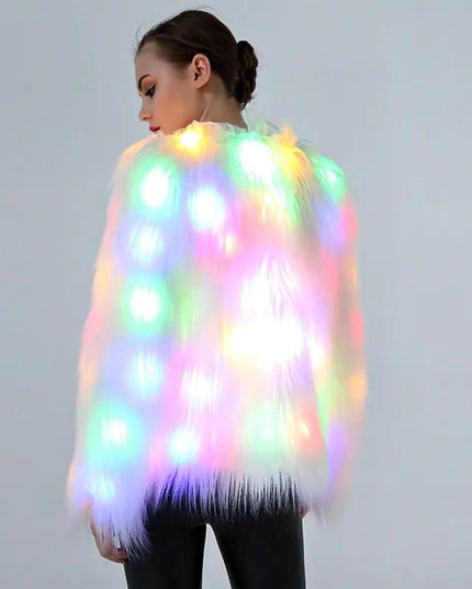 Women Faux Fur Coat Valentine Cosplay