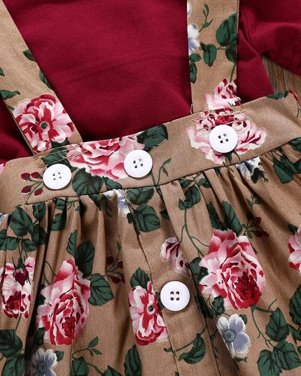 Romper Strap Dress Set