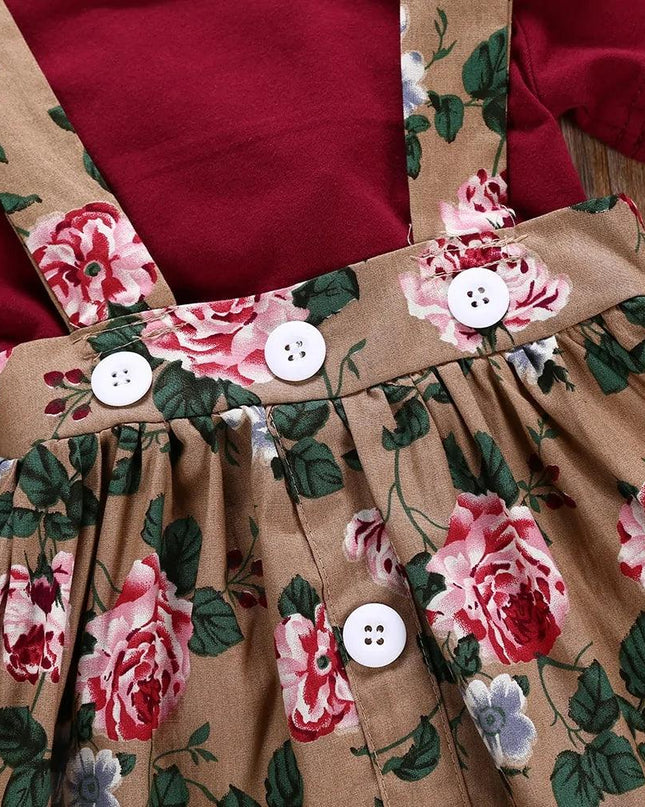 Romper Strap Dress Set