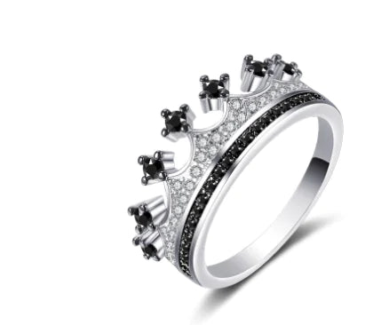 Two-tone Heart Shaped Zircon Ring