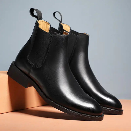 Elegant Chelsea Leather Boots