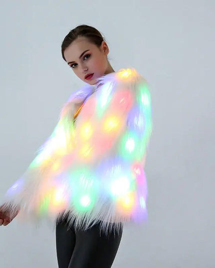 Women Faux Fur Coat Valentine Cosplay