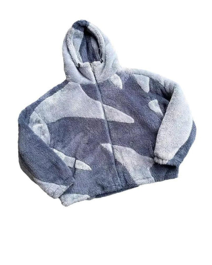 Lambswool Fluffy Zip Jacket