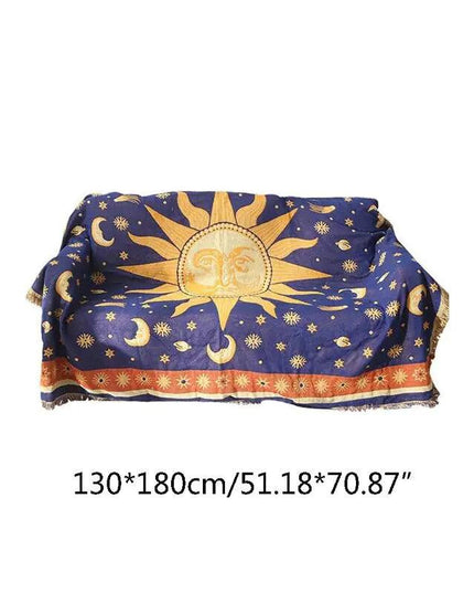 Sun Moon Stars Sofa Blanket