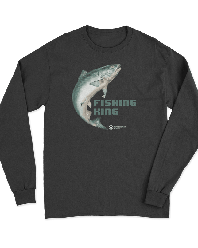 Fishing Pixelated Long Sleeve Shirt