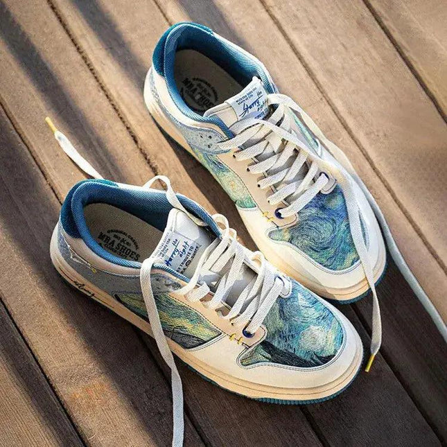 Van Gogh Starry Night Canvas Sneakers