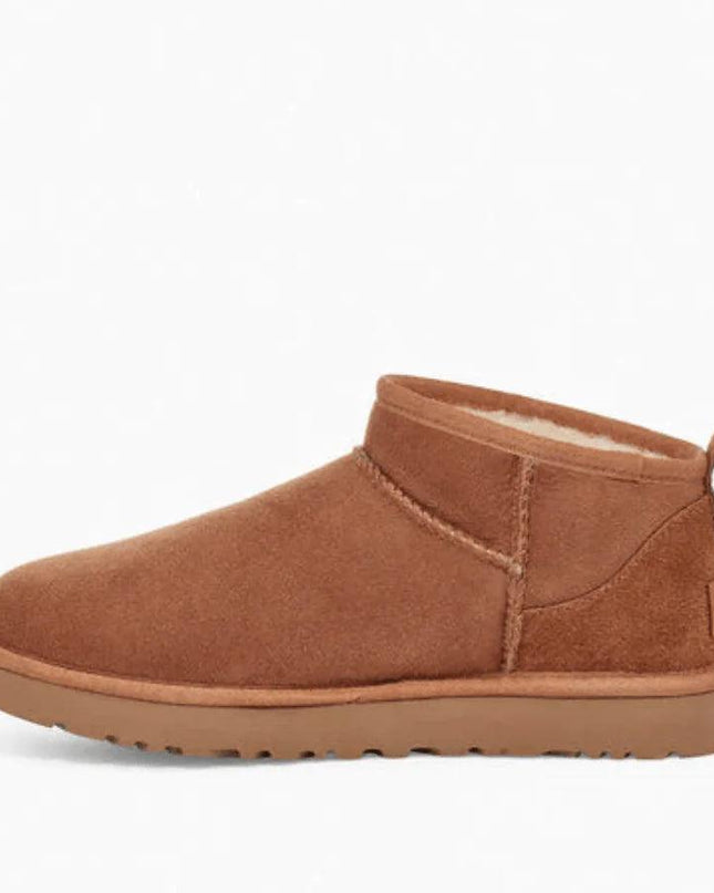 Snow Boot Style Short Mini Winter Sheepskin Boots