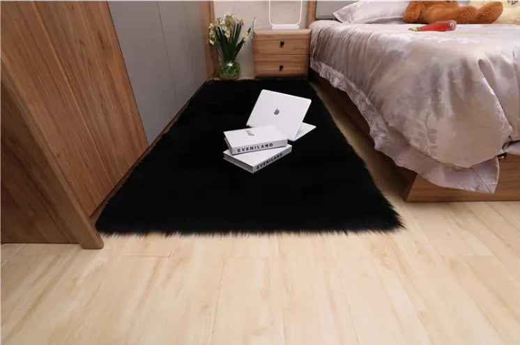 Cozy Grip Solid Wool Non-Slip Floor Mat