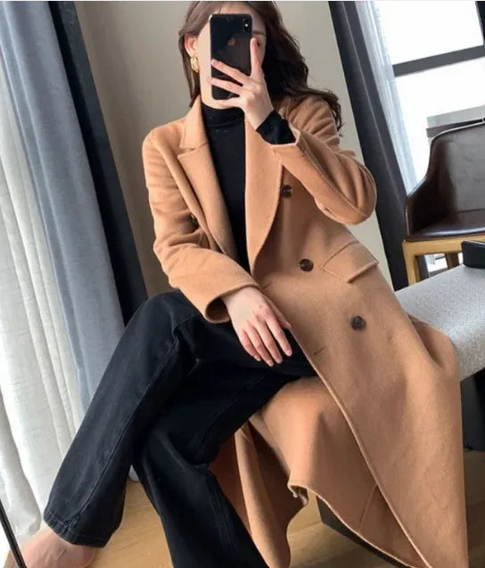 Loose Fit Woolen Coat