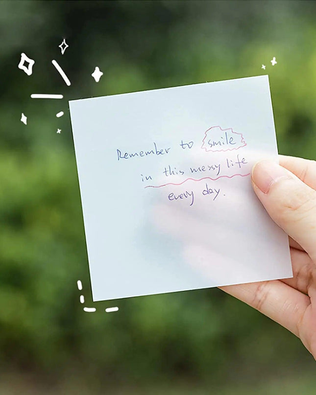 Transparent Waterproof Sticky Notepads
