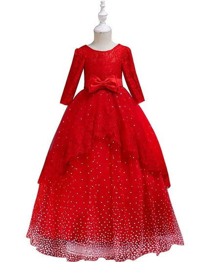 Long Sleeve Flower Dress