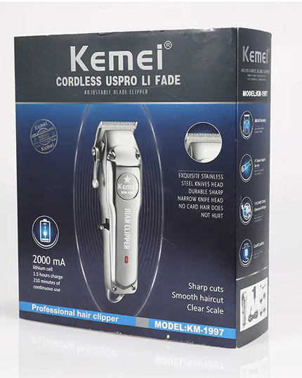 Kemei Rechargeable Electric Hair Clipper for Men