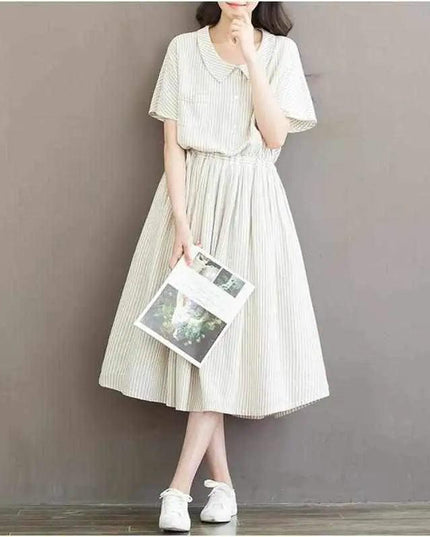 Vintage Stripe Summer Dress