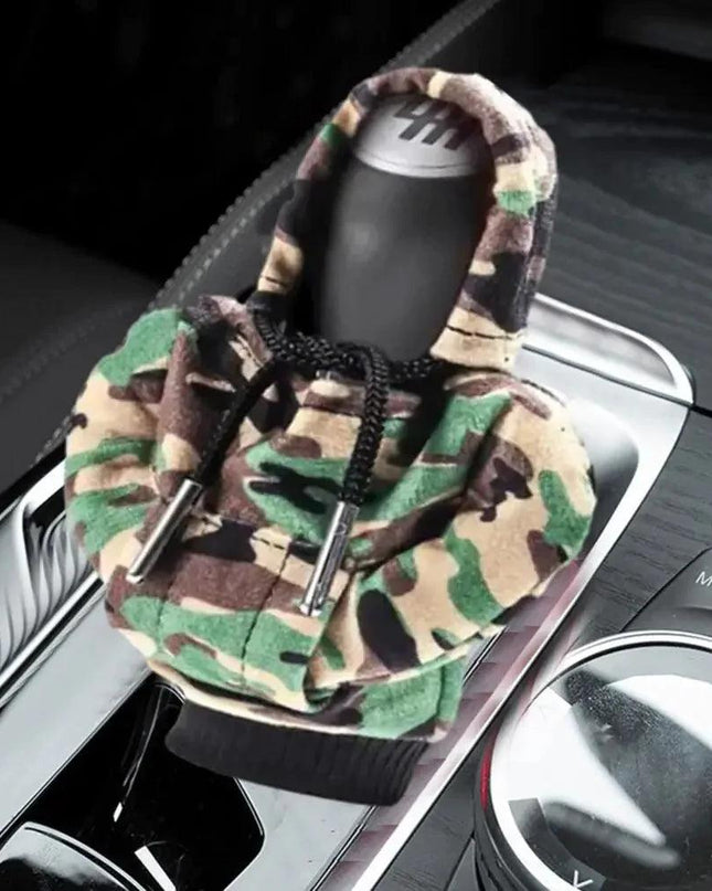 Car Gear Shift Cover Mini Hoodie Gear Shift Cover for Car Shifter Interior Trim