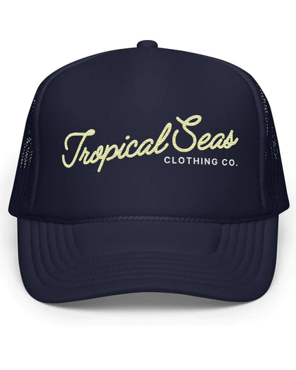 Fancy Tropical Seas Foam Trucker Hat